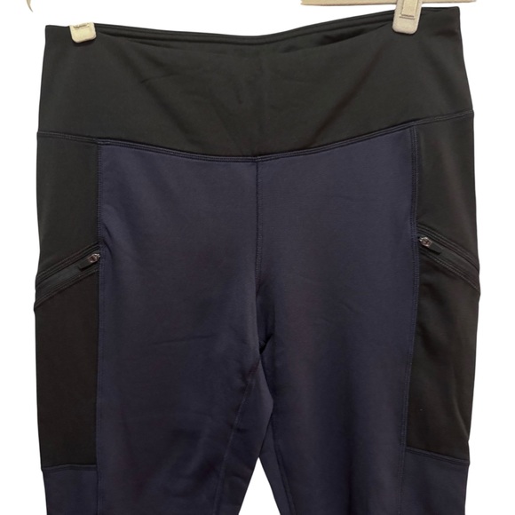 Active Life - fleece lined leggings - size XL NWT Choice of Navy or Burgundy - Picture 4 of 16